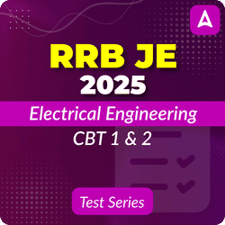 RRB JE Electrical Engineering CBT 1 & CBT 2 Mock Test 2025