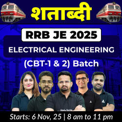 शताब्दी - RRB JE 2025 Electrical Engineering (CBT-1&2) Complete Online Batch | Online Live Classes by Adda 247