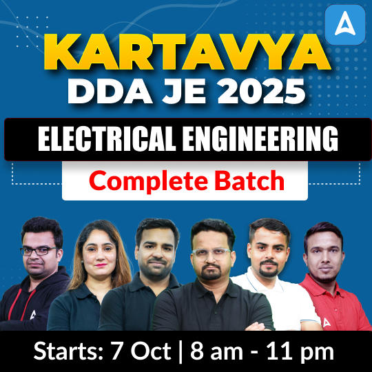 Kartavya - DDA JE (Electrical Engineering) 2025 | Hinglish | Online Live + Recorded Classes by Adda 247