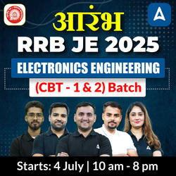 Aarambh 1.0 - RRB JE 2025 Electronics Engineering | Online Live + Recorded Classes by Adda 247