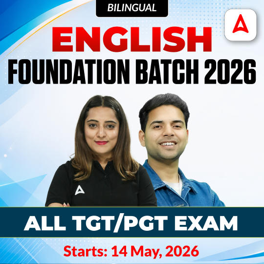 English Foundation Batch 2026 | All TGT/PGT Exam | Online Live Classes by Adda247