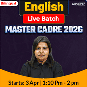 English MASTER CADRE 2026 Complete Live Batch | Bilingual | Online Live Classes by Adda 247