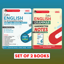 Combo of Entire English Grammar Handwritten Notes & English | GRAMMAR | VOCABS | COMPREHENSION | PRACTICE SETS (English Printed Edition) By Adda247