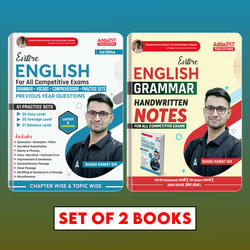 Combo of Entire English Grammar Handwritten Notes & English | GRAMMAR | VOCABS | COMPREHENSION | PRACTICE SETS (English Printed Edition) By Adda247
