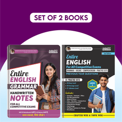 Combo of Entire English Grammar Handwritten Notes & English | GRAMMAR | VOCABS | COMPREHENSION | PRACTICE SETS (English Printed Edition) By Adda247