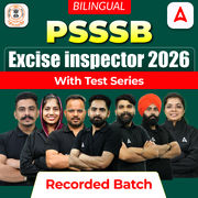 PSSSB excise inspector 2026 Recorded Batch with Test Series | Bilingual | Online Live Classes by Adda 247