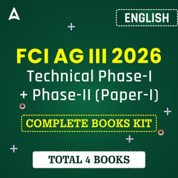 FCI AG III Technical Phase I + Phase II(Paper I) Books Kit (English Printed Edition) By Adda247