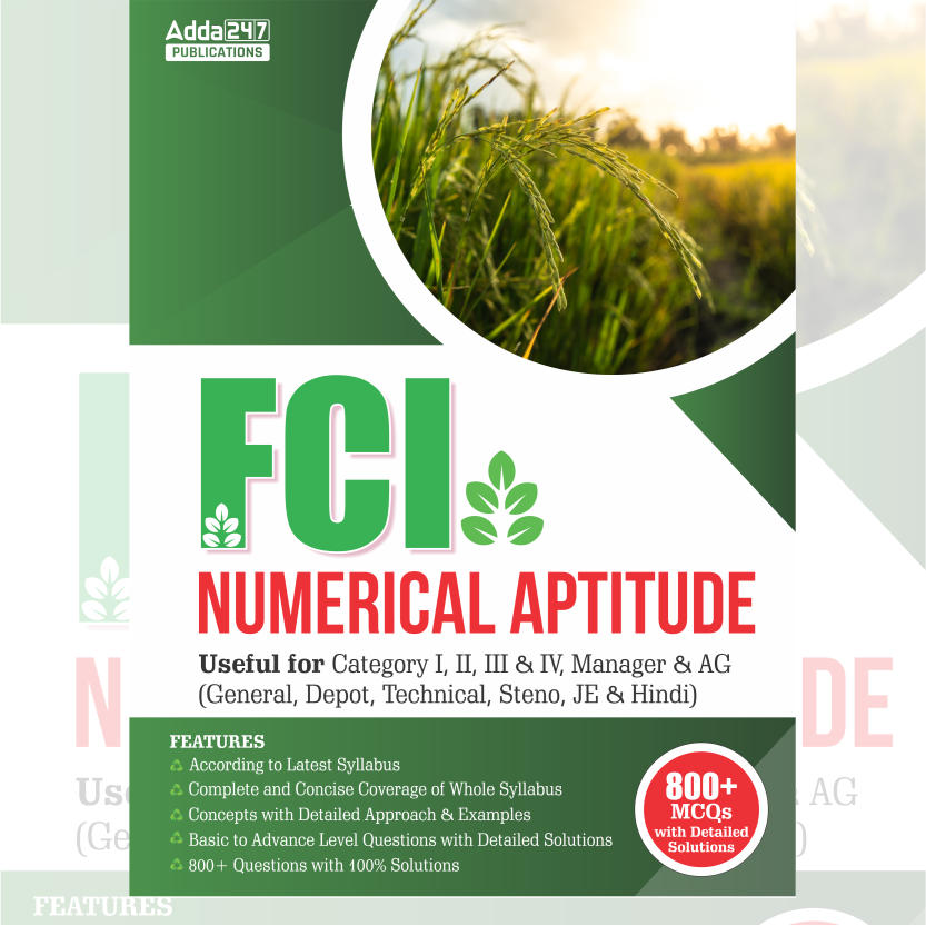 FCI Numerical Aptitude for Category I, II, III & IV, Manager & AG (English Printed Edition) by Adda247