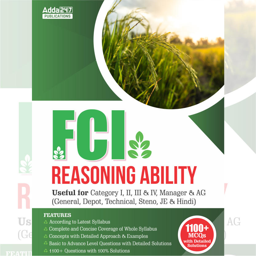FCI Reasoning Ability for Cateogry I, II, III & IV, Manager & AG(English Printed Edition) by Adda247