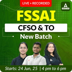 FSSAI CFSO (Central Food Safety officer) & TO ( Technical Officer) New Batch | Hinglish | Online Live + Recorded Classes By Adda247