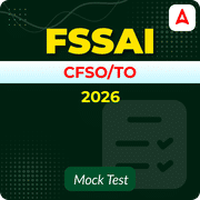 FSSAI CFSO/TO 2026 Mock Test