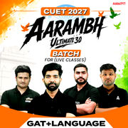 Aarambh Ultimate 3.0 CUET GAT+Language 2027 Batch (Live Classes)