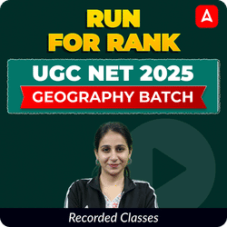 RUN FOR RANK I UGC NET 2025 GEOGRAPHY BATCH | RECORDED CLASSES BY ADDA 247