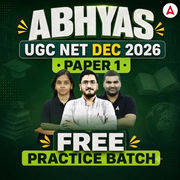ABHYAS UGC NET DEC 2026 PAPER 1 FREE PRACTICE BATCH | By Adda247