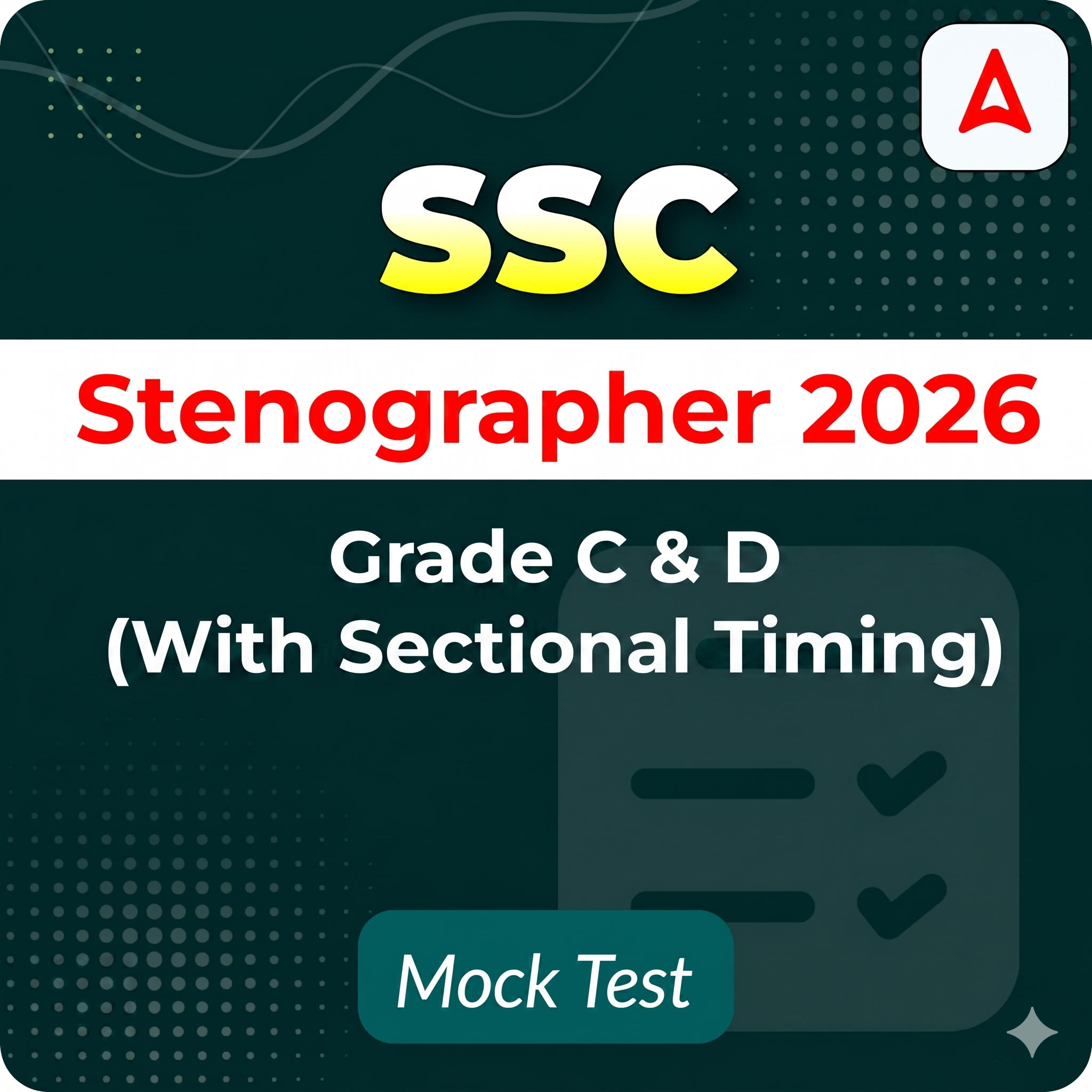 SSC Stenographer Grade C & D 2026 Mock Tests