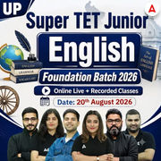 UP Super TET Junior English Foundation Batch 2026 | Online Live + Recorded Classes by Adda247