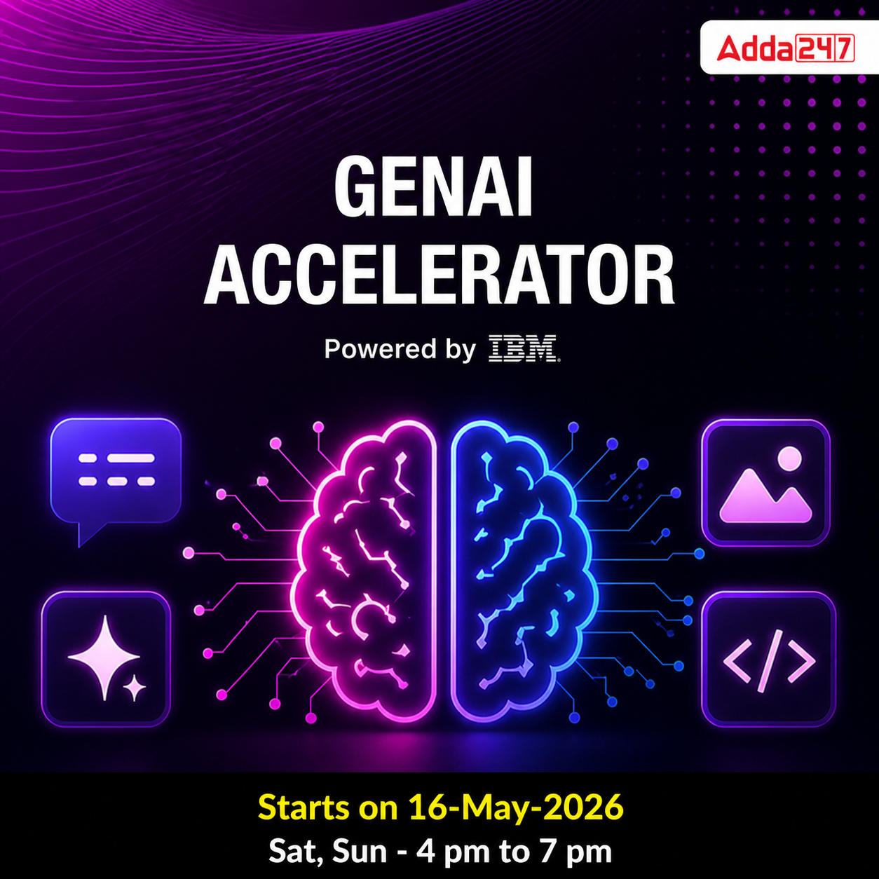 GenAI Accelerator: Agentic AI Mastery Program Powered by IBM | Online Live Classes