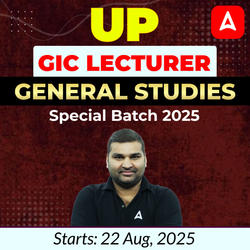 UP GIC Lecturer | General Studies Special Batch 2025 | Online Live Classes by Adda247