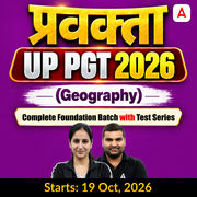 प्रवक्ता | UP PGT 2026 | Geography Complete Foundation Batch With Test Series | Online Live + Recorded Classes by Adda247