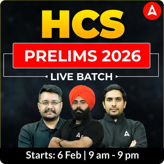 HCS Prelims 2026 Live batch | Online Live Classes by Adda 247