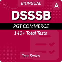 DSSSB PGT Commerce Mock Test 2025