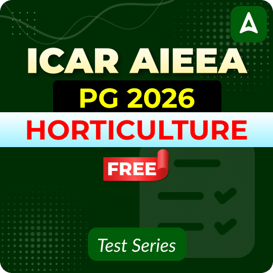 ICAR AIEEA HORTICULTURE PG 2026 Free Mock Test Series