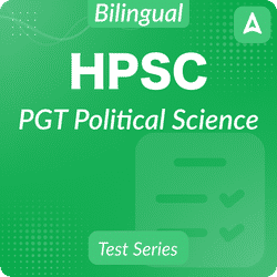 HPSC PGT Political Science Mock Test 2024