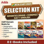 CUET SELECTION KIT HUMANITIES DOMAIN (English + GAT + Humanities with Economics) | E-Books Combo By Adda247