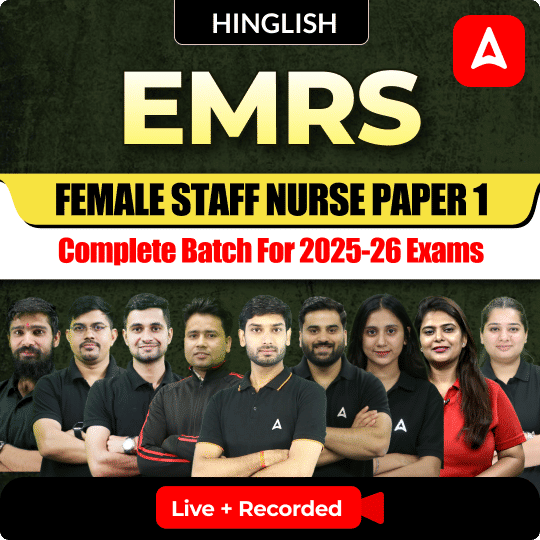 EMRS female staff nurse paper 1 Complete Batch for 2025-26 Exams | Hinglish | Online Live Classes By Adda247