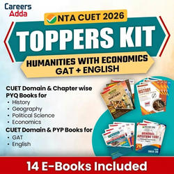 CUET TOPPERS KIT Humanities Domain (English + GAT + Humanities with Economics) | E-Books By Careers Adda