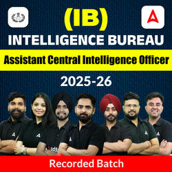 IB ACIO 2025-26 Recorded Batch | Bilingual | Online Live Classes by Adda 247