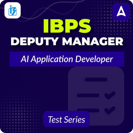IBPS Deputy Manager AI Application Developer 2026 Mock Test Series