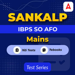 Sankalp IBPS SO AFO Mains Test Series