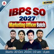 IBPS SO 2027 | Marketing Officer Batch | Online Live Classes by Adda 247