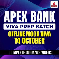 Apex Bank Viva Prep Batch | Online Live Classes by Adda 247