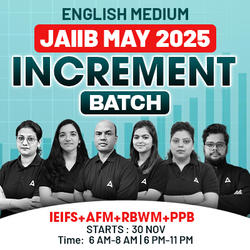 INCREMENT BATCH | IEIFS+AFM+RBWM+PPB | JAIIB MAY 2025 | English Medium | Online Live Classes by Adda 247