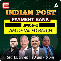 INDIAN POST PAYMENT BANK | JMGS-I AM Detailed Batch | Online Live Classes by Adda 247