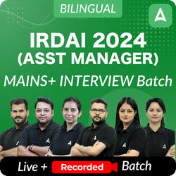 IRDAI 2024 (Asst Manager) | MAINS+ INTERVIEW Batch | Online Live Classes by Adda 247