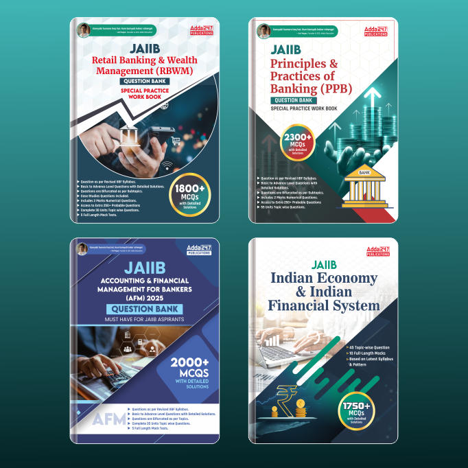 JAIIB IE & IFS + PPB + RBWM + AFM MCQs Combo Books Kit (English Printed Edition) By Adda247