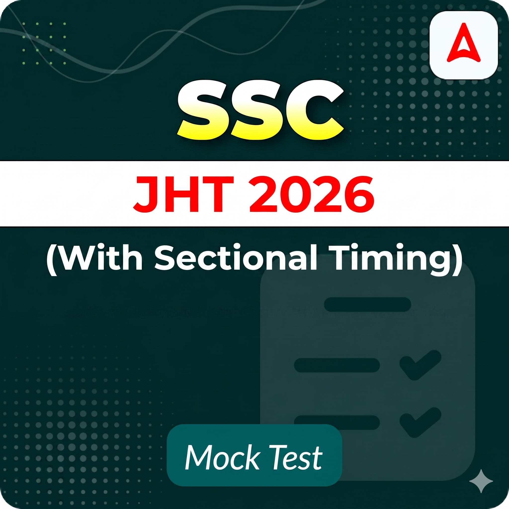 SSC Junior Hindi Translator (JHT) 2026 Mock Test