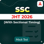 SSC Junior Hindi Translator (JHT) 2026 Mock Test