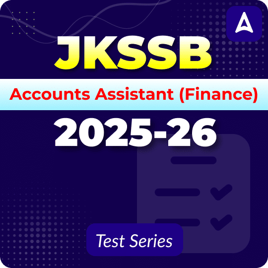 JKSSB Accounts Assistant (Finance) 2025–26 Mock Test