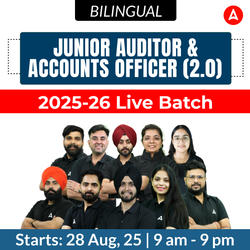 JUNIOR AUDITOR & Accounts Officer (2.0) 2025-26 Live Batch | Bilingual | Online Live Classes by Adda 247