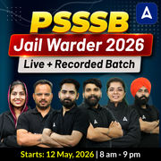 PSSSB Jail Warder 2026 Live + Recorded Batch | Bilingual | Online Live Classes by Adda 247