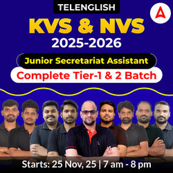 KVS/NVS 2025-26 |  Junior Secretariat Assistant  | Complete Tier-1 & 2 Batch | Online Classes by Adda247