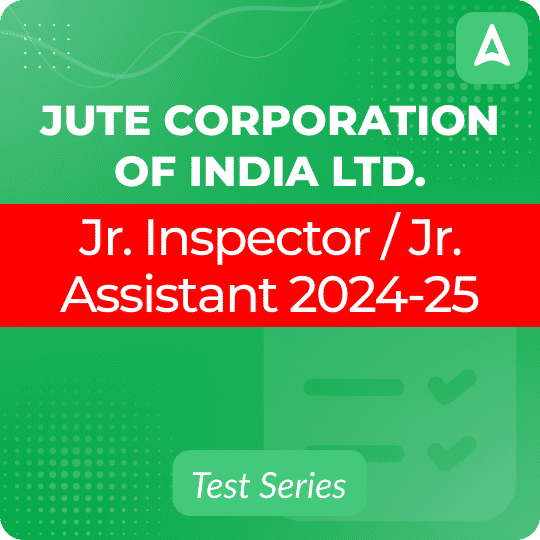 JCI Jr. Inspector & Jr. Assistant Mock Test 2024-25