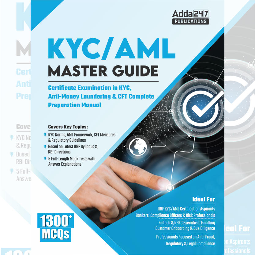 KYC/AML | Anti-Money Laundering Master Guide | 1300+ MCQs (English Printed Edition)By Adda247