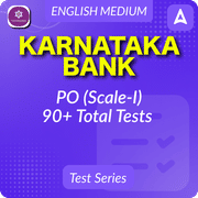 Karnataka Bank PO (Scale-I) Mock Test Series