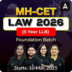 MH-CET LAW 2026 (5 Year LLB) FOUNDATION BATCH | Complete Live Classes By Adda247 (As per Latest Syllabus)