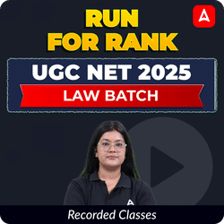 RUN FOR RANK I UGC NET 2025 LAW BATCH | RECORDED CLASSES BY ADDA 247